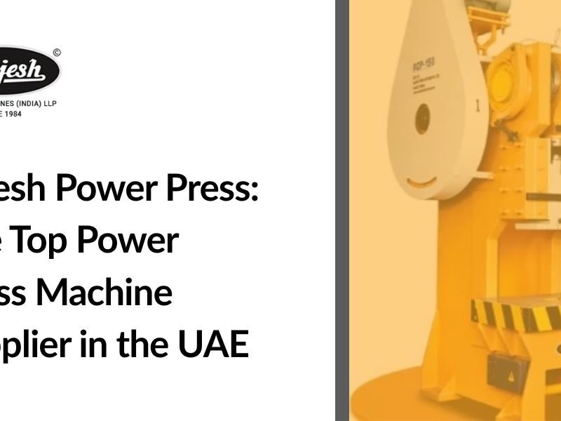 Power Press Machine Supplier in UAE